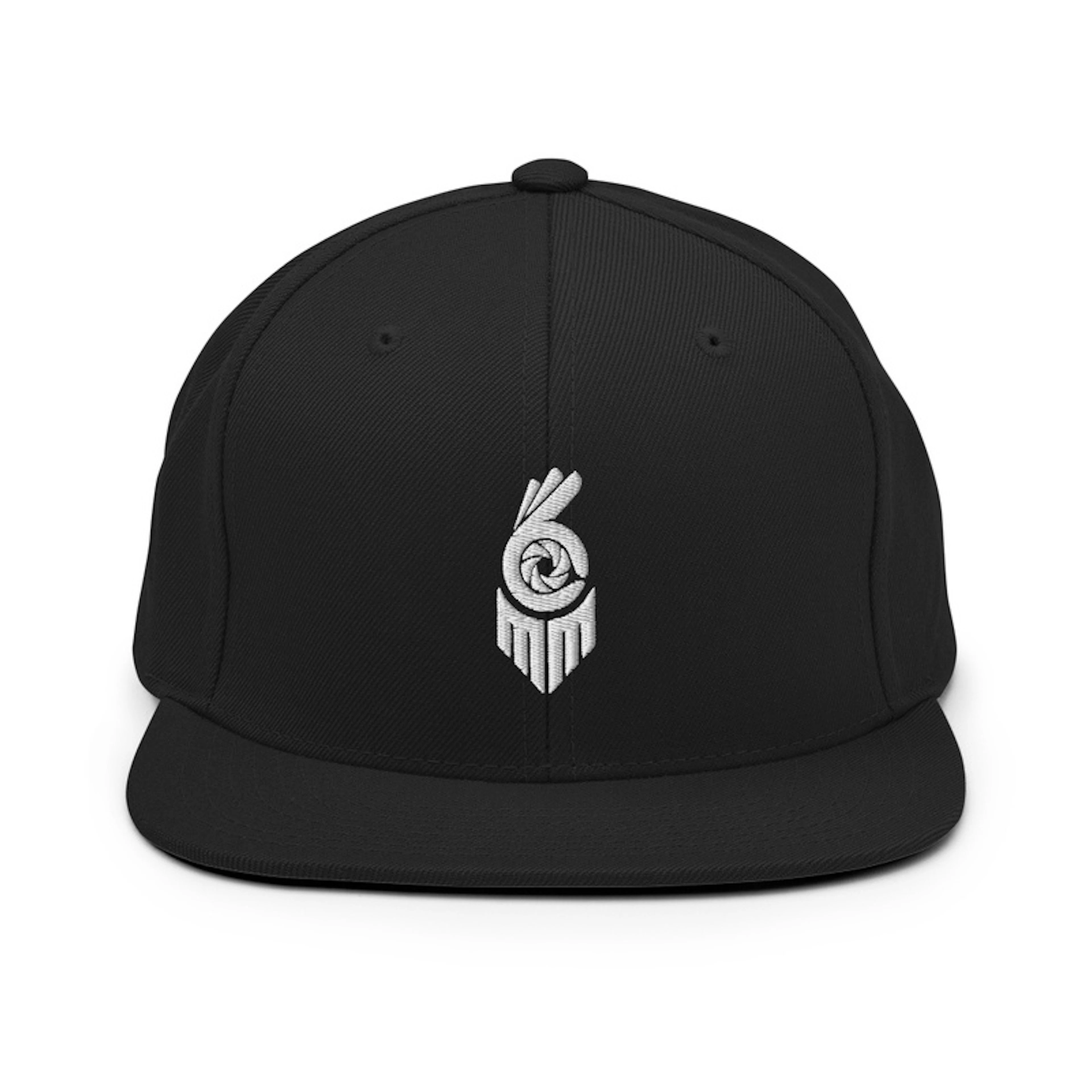 Snapback Hat (White Logo)